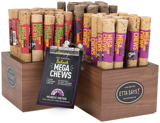 Select Mega Chew Display